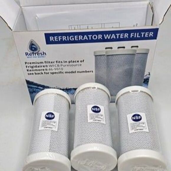 NIB Refresh Refrigerator Filters R-9910, Lot of 3 - see photos for compatibility - Picture 1 of 5
